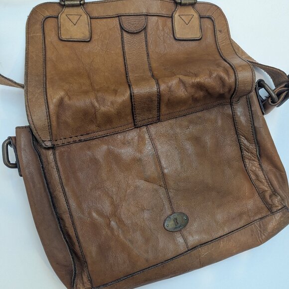 Fossil Leather Messenger Crossbody Bag - Picture 4 of 5